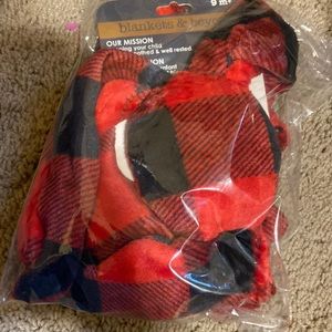 NEW Blankets and Beyond Plaid  Bunny Nunu Lovey